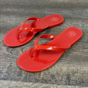 Tory Burch Red Jelly Sandals Size 8